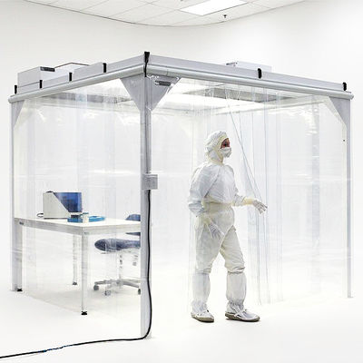 Простые системы чистой комнаты 220V 50HZ модульные с анти- статическим занавесом